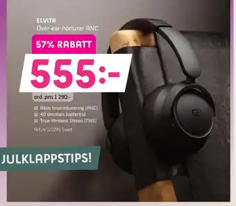 Elon ELVITA Over-ear-hörlurar ANC erbjuda