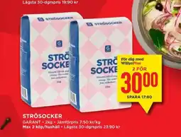 Willys Garant Strösocker erbjuda