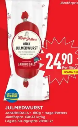Willys JAKOBSDALS Julmedwurst erbjuda