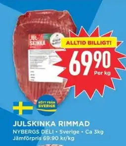 Willys Julskinka rimmad erbjuda