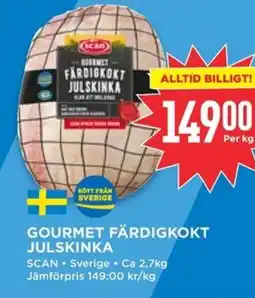 Willys Scan Gourmet färdigkokt julskinka erbjuda
