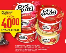 Willys Risifrutti • mannafrutti erbjuda