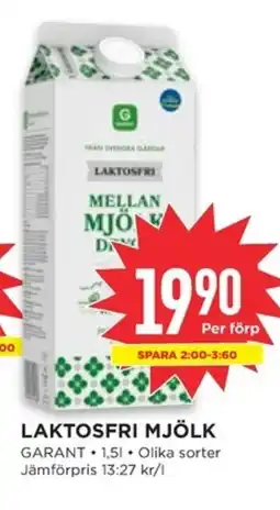 Willys Garant Laktosfri mjölk erbjuda