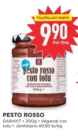 Willys Garant Pesto rosso erbjuda