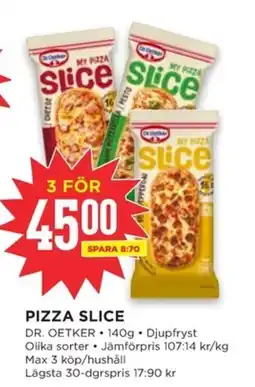 Willys DR. OETKER Pizza slice erbjuda