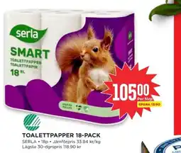 Willys Serla Toalettpapper erbjuda