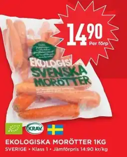Willys Ekologiska morötter erbjuda