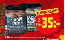 ICA Supermarket Klädesholmen Sill i glas erbjuda