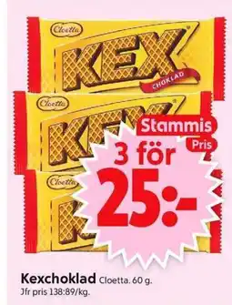 ICA Supermarket Cloetta Kexchoklad erbjuda