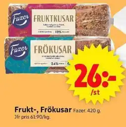ICA Supermarket Fazer Frukt-, Frökusar erbjuda