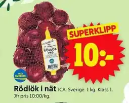 ICA Supermarket ICA Rödlök i nät erbjuda