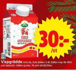 ICA Supermarket Arla Vispgrädde erbjuda