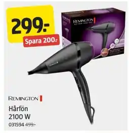 Jula REMINGTON Hårfön 2100 W erbjuda
