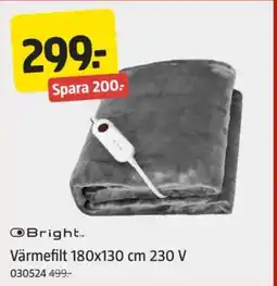 Jula Värmefilt 180x130 cm 230 V erbjuda