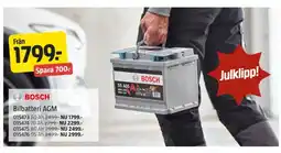 Jula BOSCH Bilbatteri AGM erbjuda