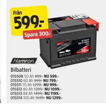 Jula Hamron Bilbatteri erbjuda
