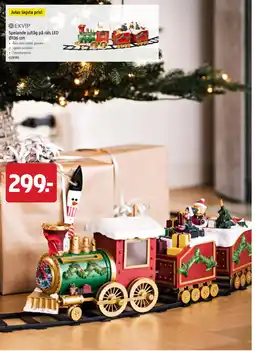 Jula Spelande jultåg på räls LED erbjuda