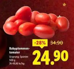 Lidl Babyplommontomater erbjuda