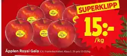 ICA Supermarket ÄPPLEN ROYAL GALA erbjuda