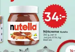 DollarStore Nötcreme Nutella erbjuda