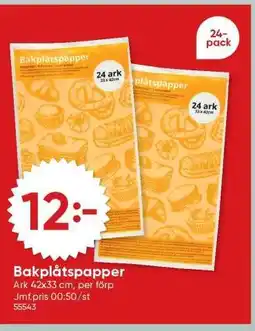 DollarStore Bakplåtspapper erbjuda