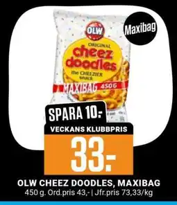 ÖoB OLW Cheez Doodles, Maxibag erbjuda