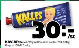 Coop Kaviar Kalles erbjuda