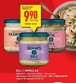 Willys Hemma SILL I SMÅGLAS, Medlemspris erbjuda