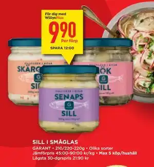 SILL I SMÅGLAS, Medlemspris