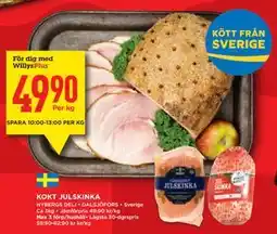 Willys Hemma KOKT JULSKINKA, Medlemspris erbjuda