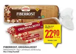 Willys Hemma FIBERROST, ORIGINALROST, Medlemspris erbjuda