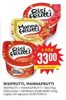 Willys Hemma RISIFRUTTI, MANNAFRUTTI erbjuda