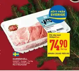 Willys Hemma KARRÉSPJÄLL, Medlemspris erbjuda