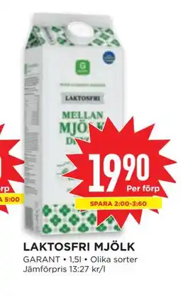 Willys LAKTOSFRI MJÖLK erbjuda