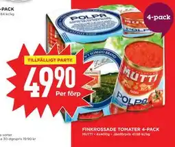 Willys FINKROSSADE TOMATER 4-PACK erbjuda
