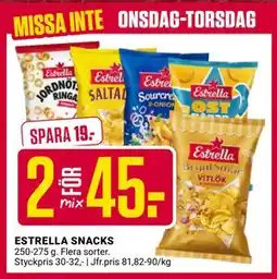 ÖoB ESTRELLA SNACKS erbjuda