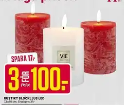 ÖoB RUSTIKT BLOCKLJUS LED erbjuda