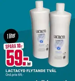 ÖoB LACTACYD FLYTANDE TVÅL erbjuda