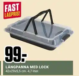 ÖoB LÅNGPANNA MED LOCK erbjuda