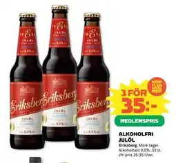 Coop Daglivs ALKOHOLFRI JULÖL, Medlemspris erbjuda