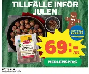 Coop Daglivs KÖTTBULLAR, Medlemspris erbjuda