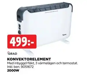 Jem&Fix KONVEKTORELEMENT erbjuda
