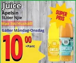 Supergrossen Juice erbjuda