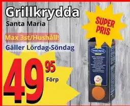 Supergrossen Grillkrydda erbjuda