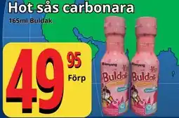 Supergrossen Hot sås carbonara erbjuda