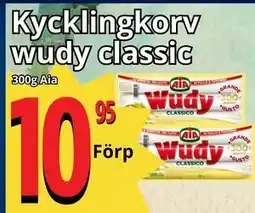 Supergrossen Kycklingkorv wudy classic erbjuda