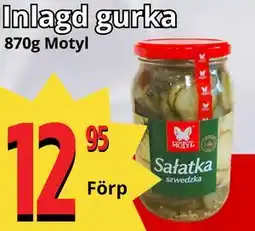 Supergrossen Inlagd gurka erbjuda