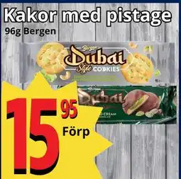 Supergrossen Kakor med pistage erbjuda