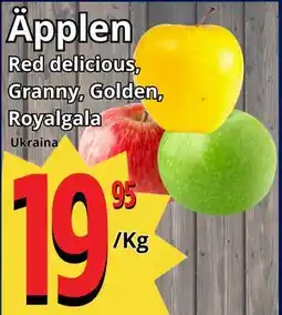 Supergrossen Äpplen erbjuda