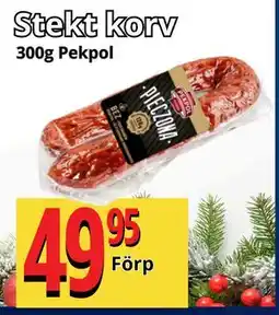 Supergrossen Stekt korv erbjuda